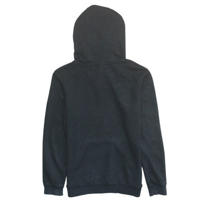 Adidas Boys Black Pullover Hoodie 9-10 Years Cotton Blend Sweatshirt