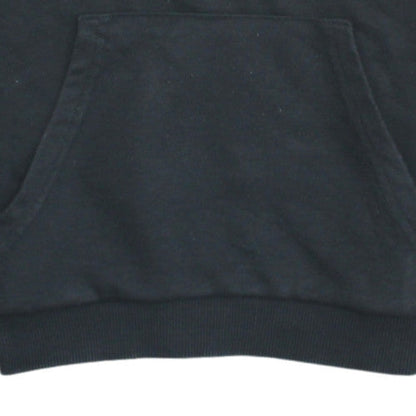 Adidas Boys Black Pullover Hoodie 9-10 Years Cotton Blend Sweatshirt
