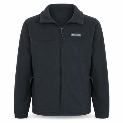 Columbia Mens Black Fleece Jacket M Full Zip Warm Casual Outdoor