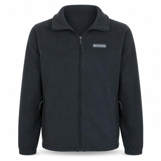 Columbia Mens Black Fleece Jacket M Full Zip Warm Casual Outdoor