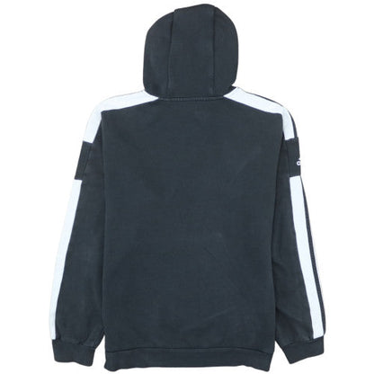 Adidas Men's Black Pullover Hoodie L Logo Sports Fleece Sweatshirt
