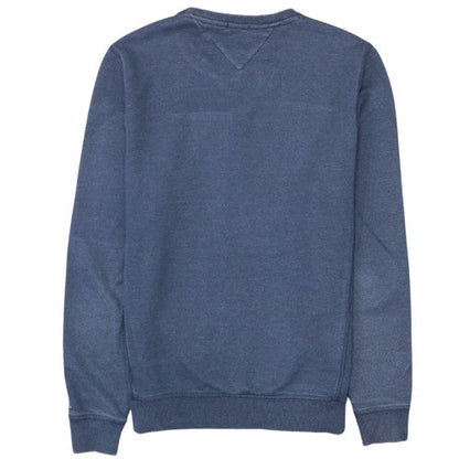 Hilfiger Denim Men's Blue L Pullover Sweatshirt USA Logo Crew Neck