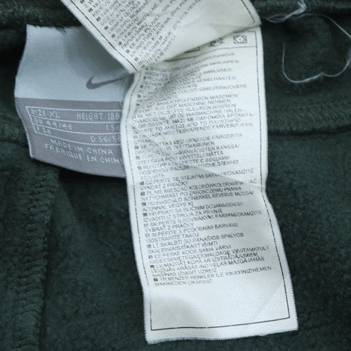Nike Men's Green XL Fleece Sweatpants with Logo