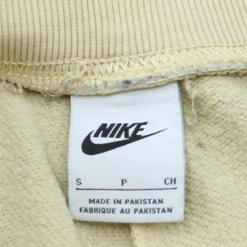Nike Womens Ivory Fleece Jogger Sweatpants S Elastic Cuffed Trousers