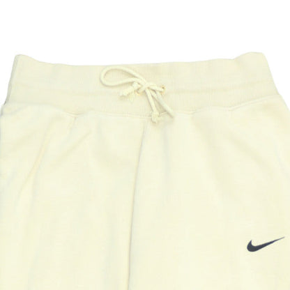 Nike Womens Ivory Fleece Jogger Sweatpants S Elastic Cuffed Trousers