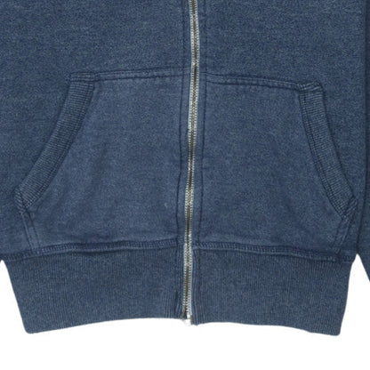 Superdry Men's Blue Full Zip Hoodie XL Classic Knit Sweatshirt
