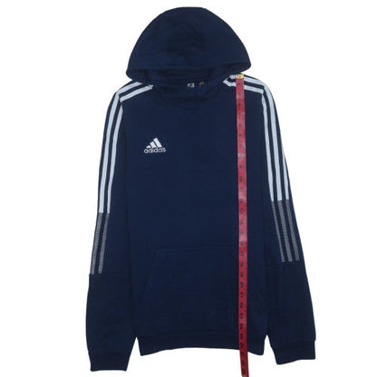 Adidas Men's Blue Pullover Hoodie Size S Sports Fleece