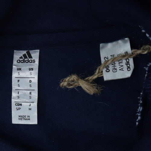 Adidas Men's Blue Pullover Hoodie Size S Sports Fleece