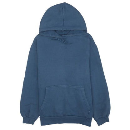 Diesel Mens Blue Pullover Hoodie M Cotton Blend Fleece