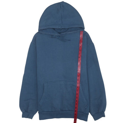 Diesel Mens Blue Pullover Hoodie M Cotton Blend Fleece