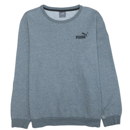Puma Men's Grey Crew Neck Pullover Sweatshirt Size L