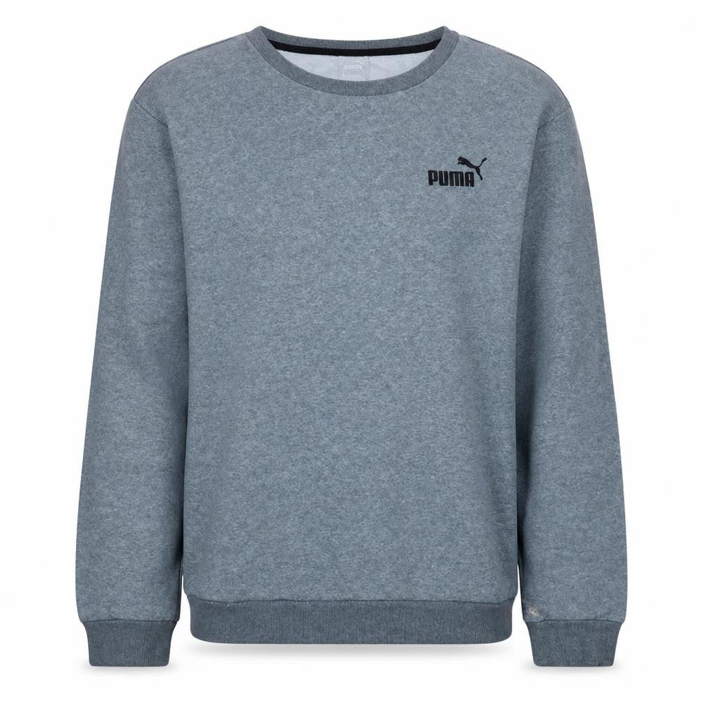 Puma Men's Grey Crew Neck Pullover Sweatshirt Size L