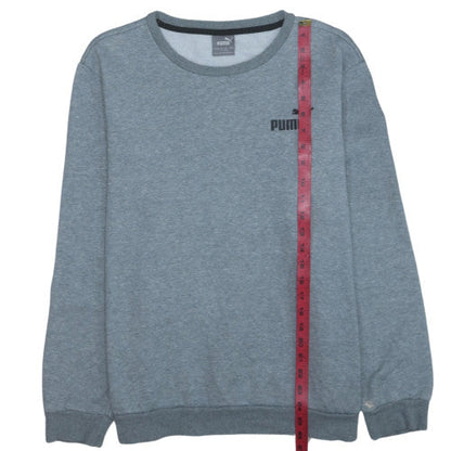 Puma Men's Grey Crew Neck Pullover Sweatshirt Size L