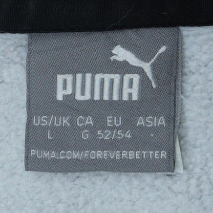 Puma Men's Grey Crew Neck Pullover Sweatshirt Size L