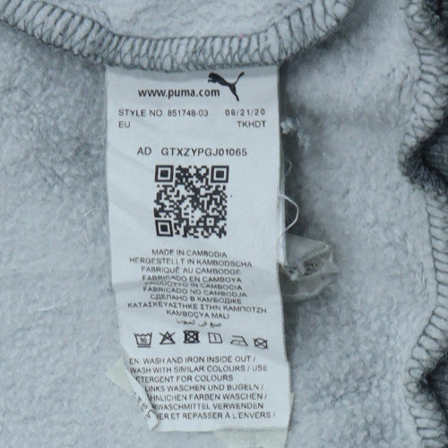 Puma Men's Grey Crew Neck Pullover Sweatshirt Size L