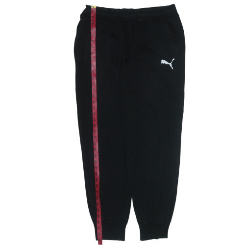 Puma Men's Black Jogger Trousers L Regular Fit Elastic Waist