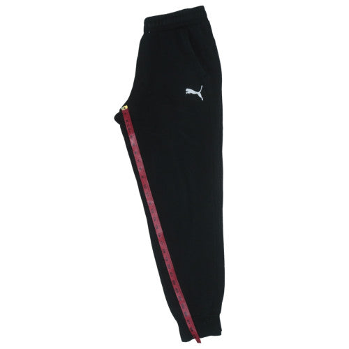 Puma Men's Black Jogger Trousers L Regular Fit Elastic Waist