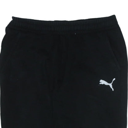 Puma Men's Black Jogger Trousers L Regular Fit Elastic Waist