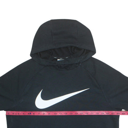 Nike Men's Black Pullover Hoodie M Dri-Fit Fleece Sweatshirt
