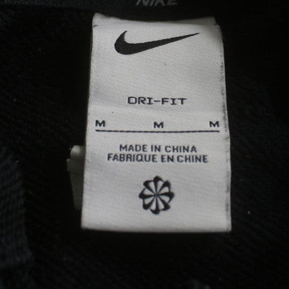 Nike Men's Black Pullover Hoodie M Dri-Fit Fleece Sweatshirt
