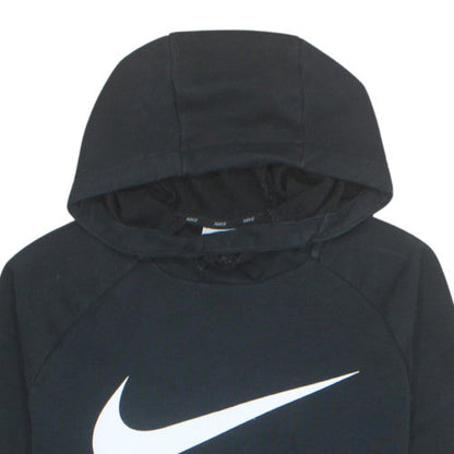 Nike Men's Black Pullover Hoodie M Dri-Fit Fleece Sweatshirt