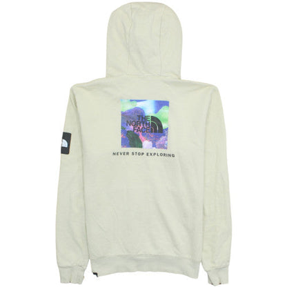 The North Face Unisex Beige Pullover Hoodie M Cotton Fleece