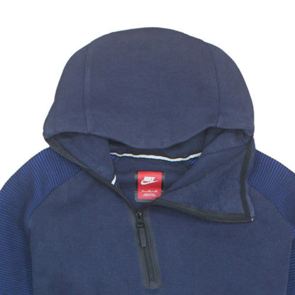 Nike Men's Blue XL 1/2 Zip Fleece Hoodie
