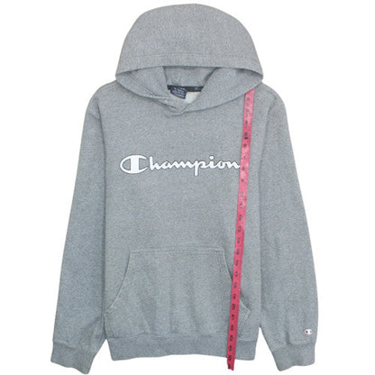 Champion Women's Grey Pullover Hoodie XL Logo Graphic Cotton Blend