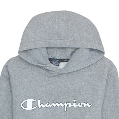 Champion Women's Grey Pullover Hoodie XL Logo Graphic Cotton Blend
