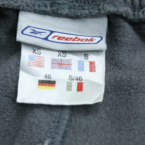 Reebok Men's Grey XS Fleece Sweatpants with Logo Detail