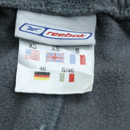 Reebok Men's Grey XS Fleece Sweatpants with Logo Detail