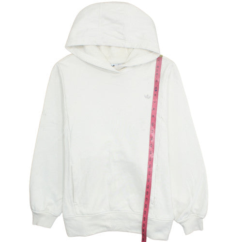 Adidas Womens White Pullover Hoodie Size 20-22 Plus Cotton Blend