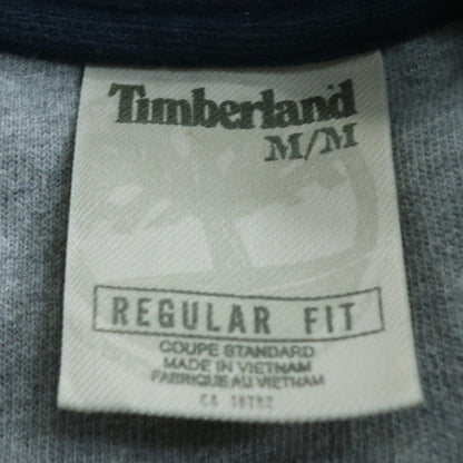 Timberland Men's Blue 1/4 Zip Collared Regular Fit Sweatshirt M