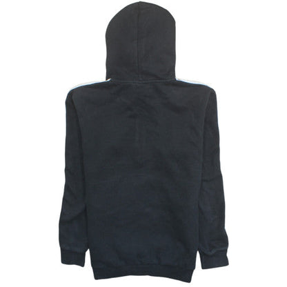 Adidas Mens Black Small 1/2 Zip Hoodie with Logo Detail