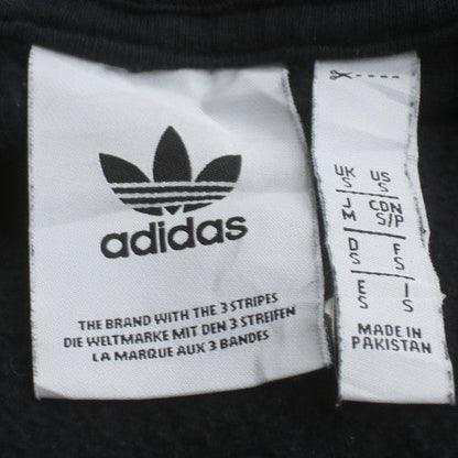 Adidas Mens Black Small 1/2 Zip Hoodie with Logo Detail