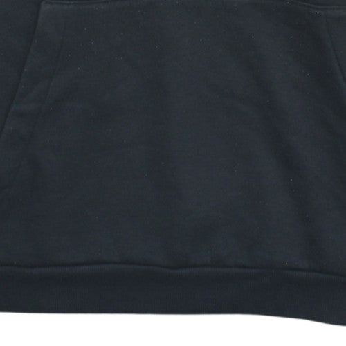 Adidas Men's Black XL Pullover Hoodie with Logo and Stripes