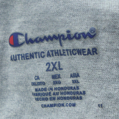 Champion Men's Grey 2XL Classic Crew Neck Cotton T-Shirt