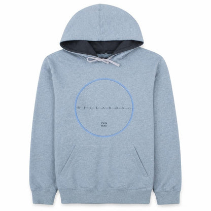 Billabong Mens Grey Pullover Hoodie Medium Fleece Sweatshirt