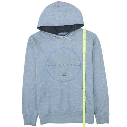 Billabong Mens Grey Pullover Hoodie Medium Fleece Sweatshirt