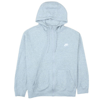 Nike Men's Grey 2XL Full Zip Fleece Hoodie Sweatshirt