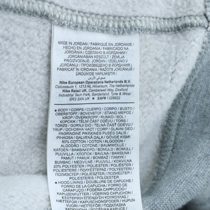 Nike Men's Grey 2XL Full Zip Fleece Hoodie Sweatshirt