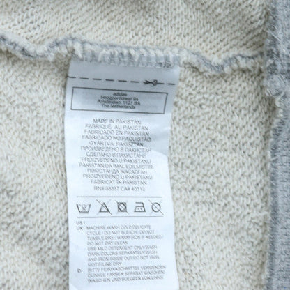 Adidas Men's Grey Pullover Hoodie 2XL Regular Fit Fleece