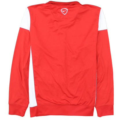 Nike Men's Red Full Zip Dri-Fit Sports Sweatshirt Size L