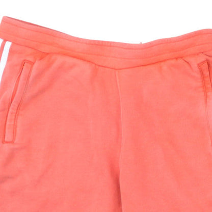 Adidas Mens Coral Orange Athletic Sweat Shorts Size M