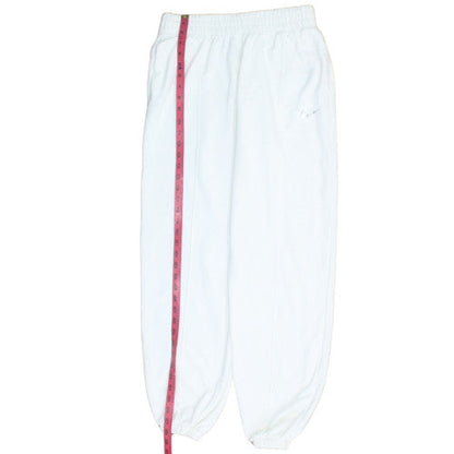 Nike Womens White Sweatpants M Elastic Waist Jogger Trousers