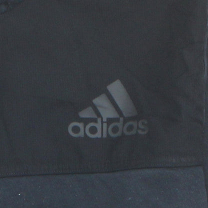 Adidas Men Black Pullover Hoodie Medium Sports Fleece