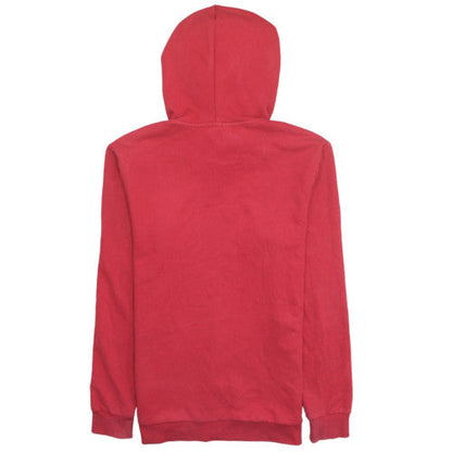 adidas Men's Red Pullover Hoodie Small Graphic Sports Fleece