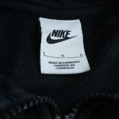 Nike Men's Black L 1/2 Zip Fleece Sweatshirt Regular Fit Sportswear
