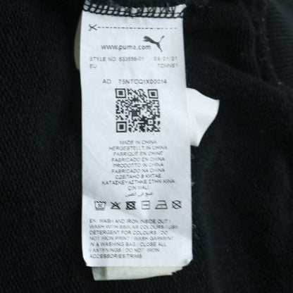 Puma Men Black 2XL 1/4 Zip Fleece Sweatshirt Sports Top
