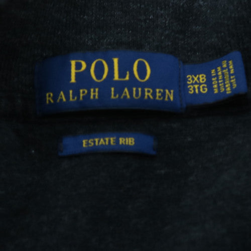 Ralph Lauren Men's Blue 3XL 1/4 Zip Cotton Knit Jumper